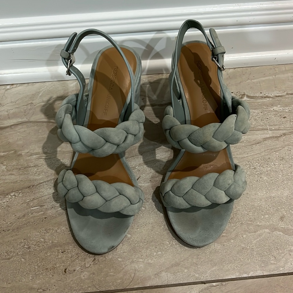 Rebecca Minkoff Candace Suede Braided Heeled
Sandal